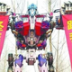 Illustration for article titled Man in China Builds Giant Transformers Replica to Propose to Girlfriend